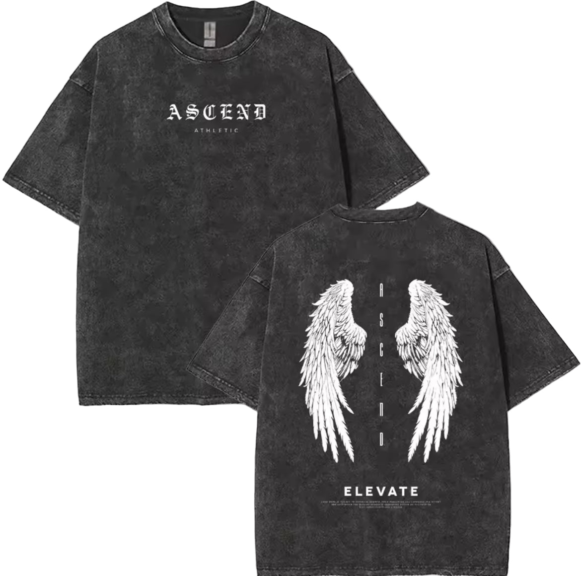 Ascend Wings Graphic T-Shirt - Cotton Oversized Tee